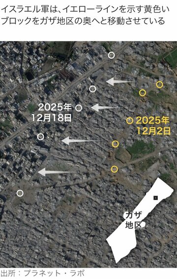 イスラエル、ガザの支配地域拡大