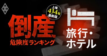 【旅行・ホテル7社】倒産危険度ランキング最新版!6位西武HD、3位HIS、1位は?インバウンド爆増でも“崖っぷち”の企業も