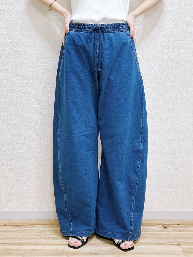 【しまむら】ジャージみたいで楽ちん！1639円の「高見えワイドパンツ」脚長効果もバツグンです！《購入レビュー》