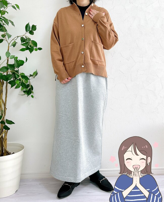 ポッカポカで細見え…！無印良品の「楽ちんスカート」脚がスラッと長く見えるし、春先まで大活躍！