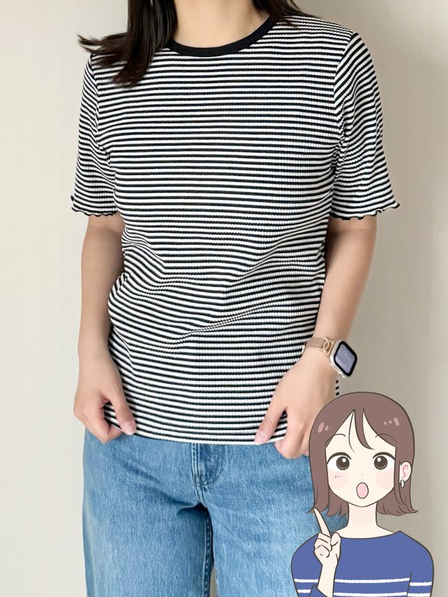 二の腕カバーの天才かも…！しまむらの「1089円トップス」がオンオフ着回せて何枚も欲しくなる！