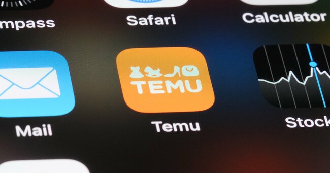 「Temu（ティームー）」のアプリ