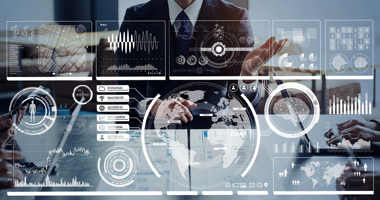 ビジネスマンとデジタルテクノロジーのイメージ画像