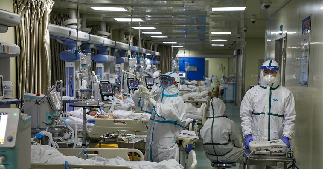 中国武漢の新型コロナウイルス対応の病院