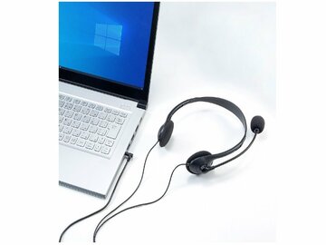 周りの騒音を拾いにくい単一指向性マイク付きヘッドセット発売、サンワサプライ