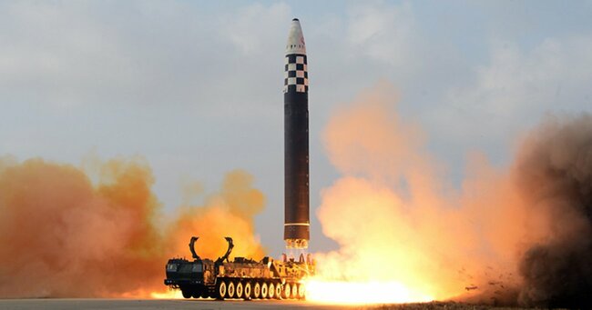 北朝鮮が発射したミサイル