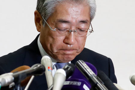 しつもんNGの7分間独演会見を行ったJOCの竹田恒和会長