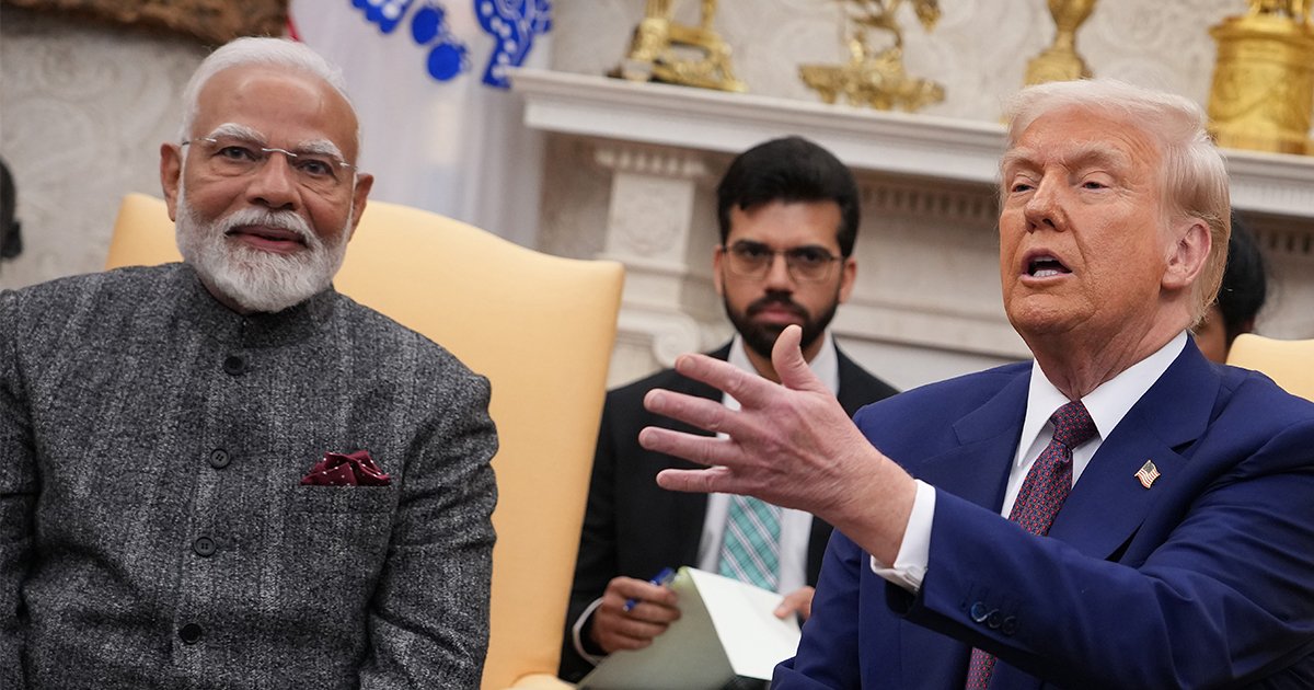 ドナルド・トランプ米大統領とインドのナレンドラ・モディ首相