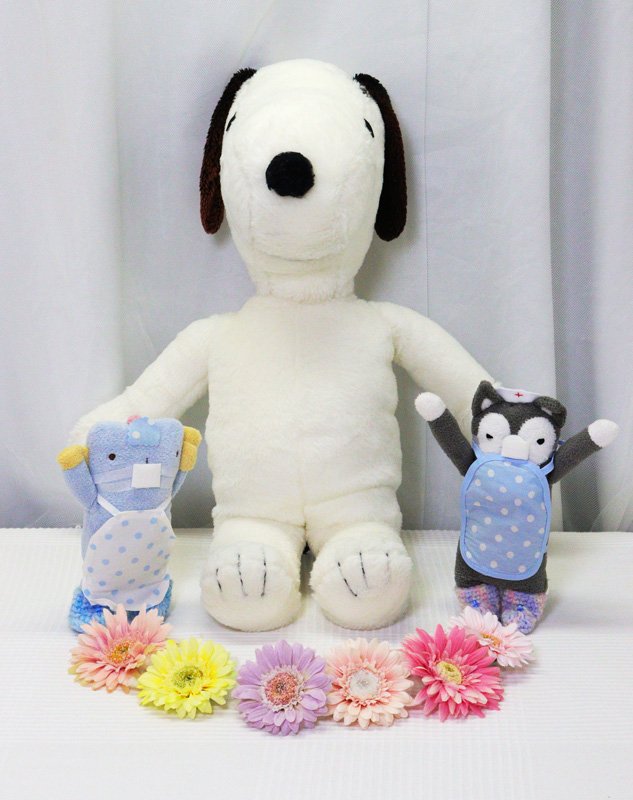 「治療」を受けてすっかり元気になったぬいぐるみ