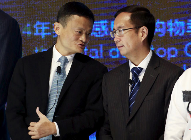 ジャック・マー会長と張勇ＣＥＯ
