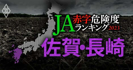 【佐賀・長崎】JA赤字危険度ランキング2023、11農協中5農協が赤字に