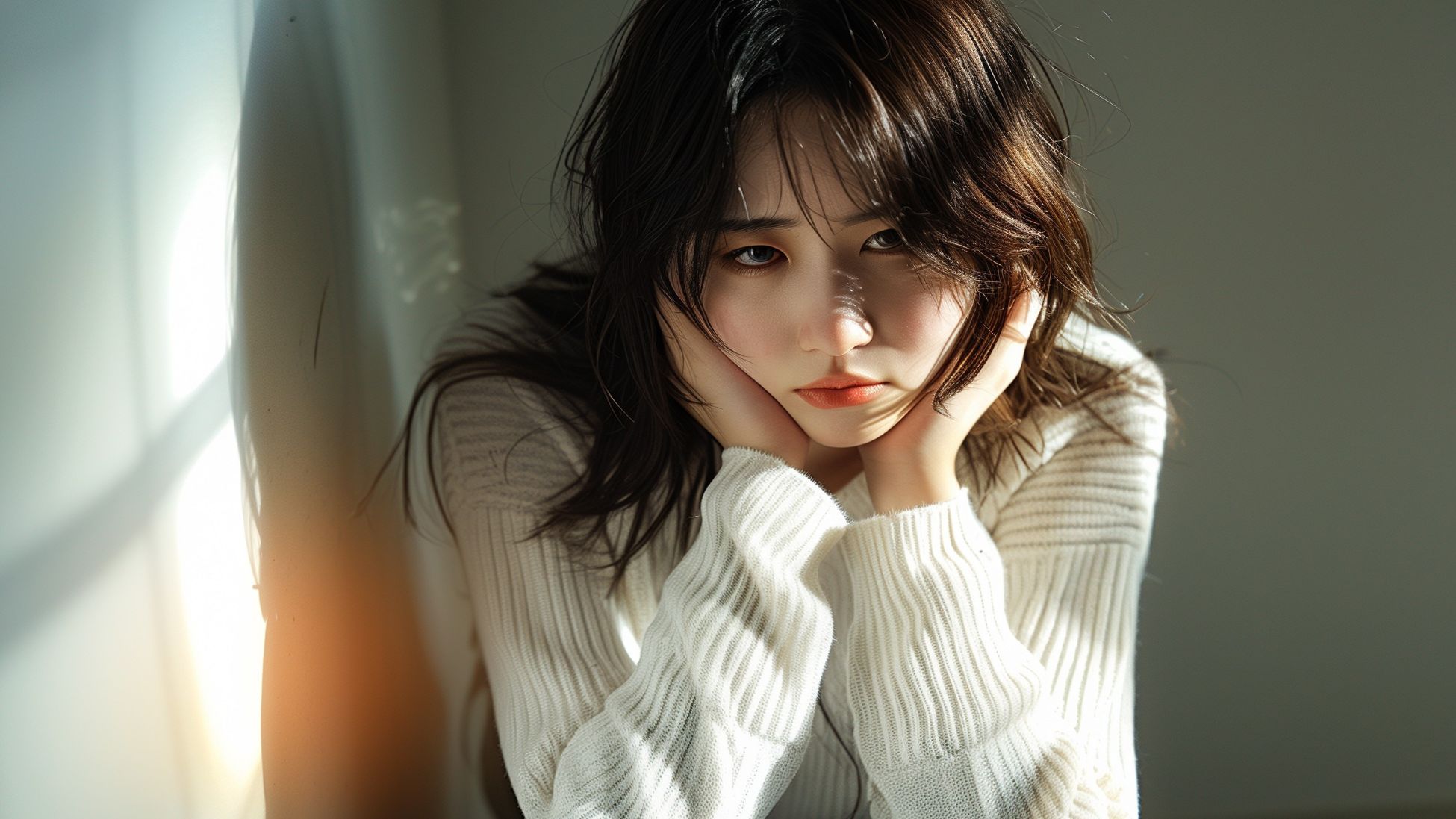 悲しい気持ちの女性