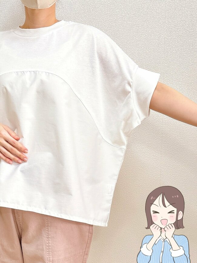 【しまむら】すぽんと着るだけでカワイイ！1089円の「着痩せトップス」360度どこから見てもサマになる…！