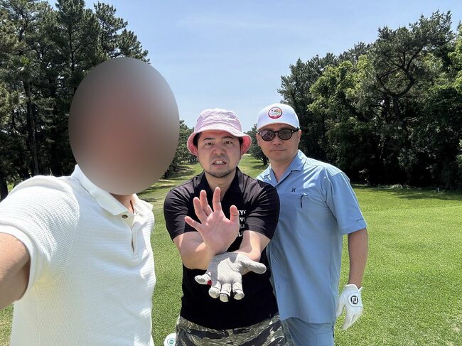 波乗りばかりでなく、ゴルフも楽しみました