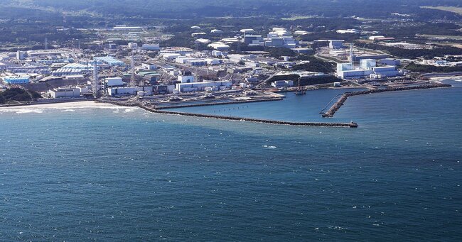 8月24日午後、処理水の海洋放出が開始された東京電力福島第1原発