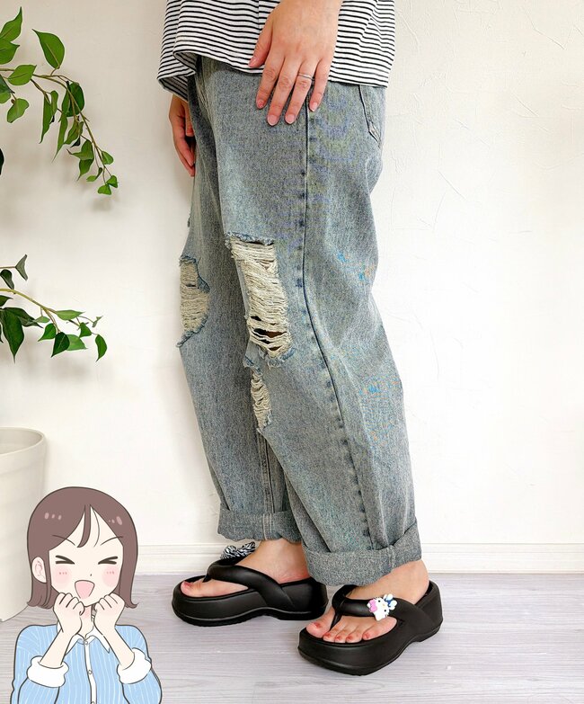 かわいすぎて慌ててカゴに入れた…!しまむら×サンリオの「キティちゃんの大人サンダル」ふかふかで弾むような歩き心地!《購入レビュー》