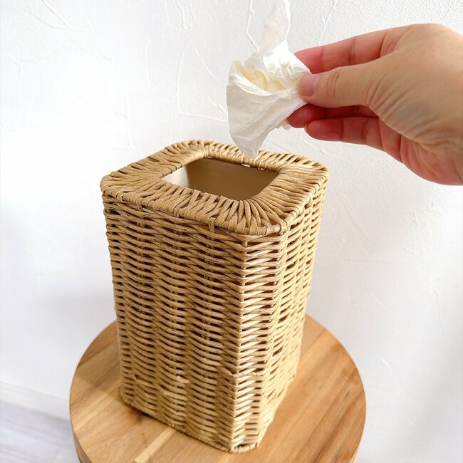 【ニトリ】かわいすぎて家中に置きたい！999円の「インテリアみたいなゴミ箱」収納ボックスとしても大活躍！《購入レビュー》