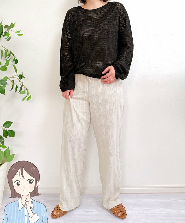 【ワークマン】サラッと涼しくて毎日はきたい！1500円の「楽ちんパンツ」クシュッと感が大人かわいい！