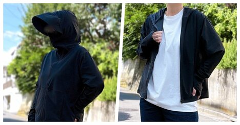 【ワークマン】気温32℃の炎天下でも快適！1900円の「ひんやり遮熱パーカー」顔まわりを紫外線対策できて嬉しい《購入レビュー》