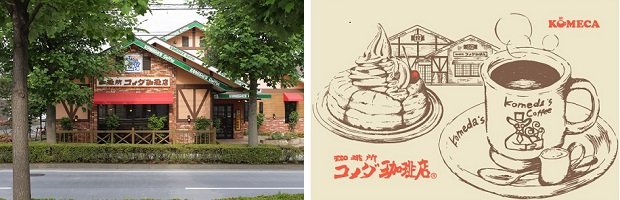 「KOMECA」は、国内の「コメダ珈琲店」と「おかげ庵」全店で利用可能。2019年11月末時点の店舗数は、国内の「コメダ珈琲店」が853店、「おかげ庵」は10店。