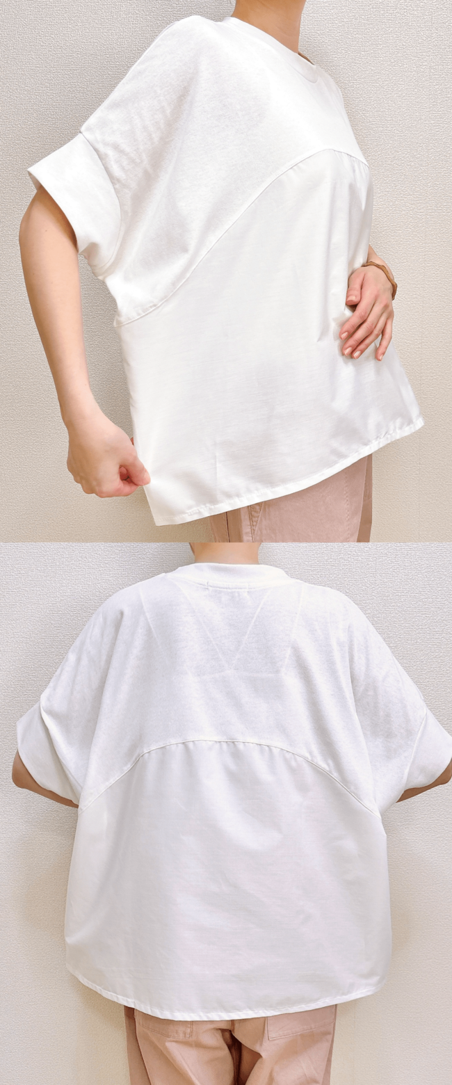 【しまむら】すぽんと着るだけでカワイイ！1089円の「着痩せトップス」360度どこから見てもサマになる…！