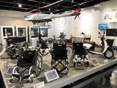 簡易型電動車いす、農薬散布用ラジコンヘリなど、各種の事業を展開