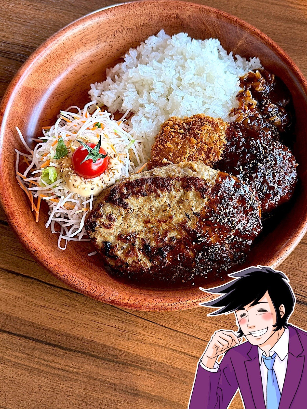 「凄いボリューム」「おなかいっぱい」びっくりドンキーの“限定よくばりメニュー”食べ応えがスゴすぎる…！ 「ソースでご飯がすすむ」