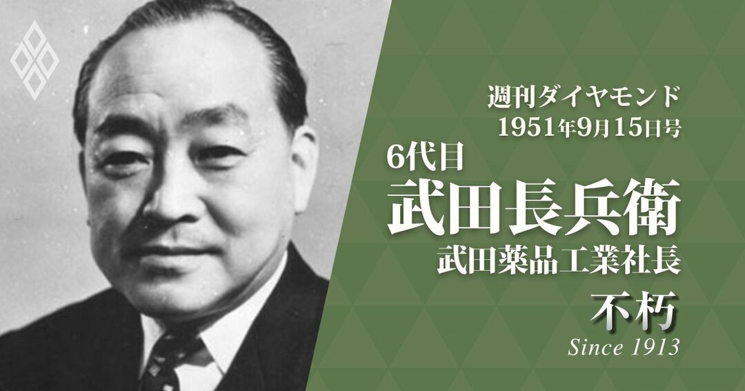 武田薬品の6代目武田長兵衛