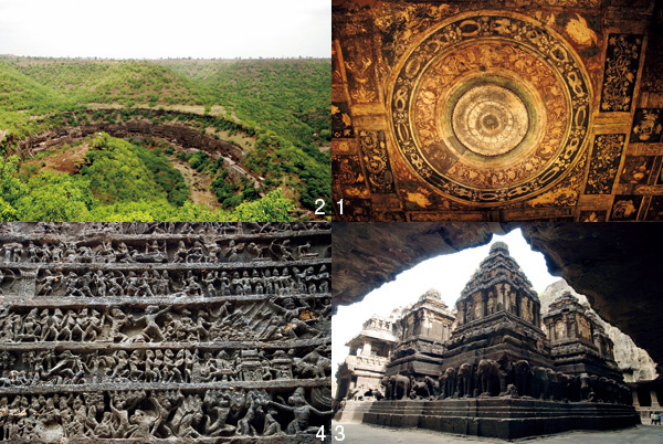 【インド】エローラ＆アジャンター <br />岩を穿ち造られた<br />アートな遺跡に心震わす