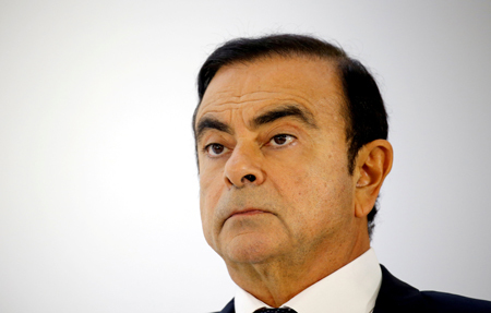 逮捕されたゴーン容疑者