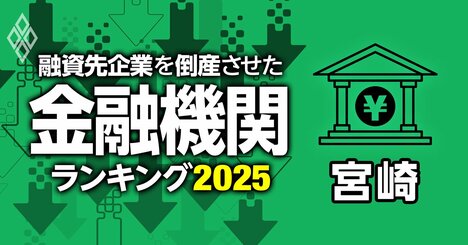 融資先企業を「倒産」させた金融機関ランキング【宮崎】3位宮崎第一信金、1位は？