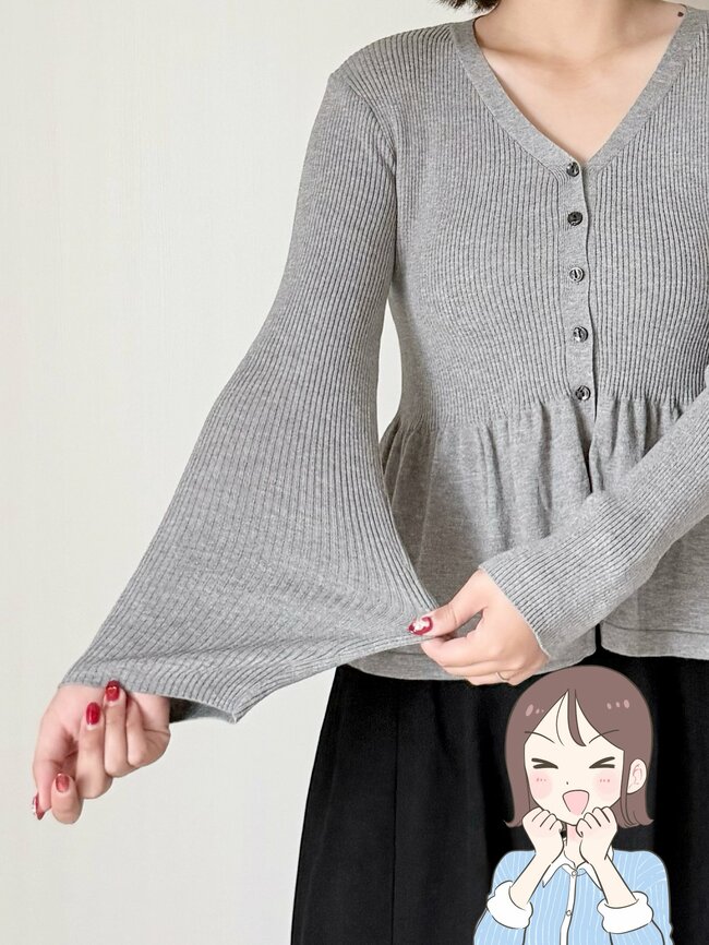 シルエットも着心地も大満足！しまむらの「1639円カーディガン」裾がふんわり広がって大人かわいい！《購入レビュー》