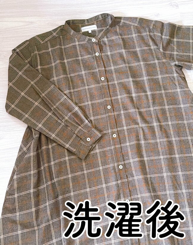 すぽっと着るだけで体型カバー！しまむらの「ふんわりシャツワンピ」レトロでかわいいし、なめらかな着心地にハマる！《購入レビュー》