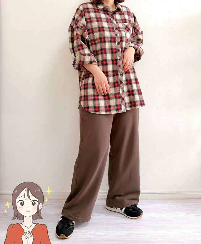 「ウエストが本当に楽！」無印良品の“2990円ワイドパンツ”体型カバーできて快適すぎる…！「この値段なのありがたい」「色も可愛くて気に入りました」《購入レビュー》