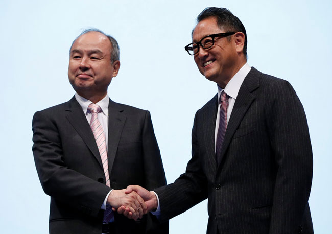 トヨタとソフトバンクの提携は大きな話題を呼んだ