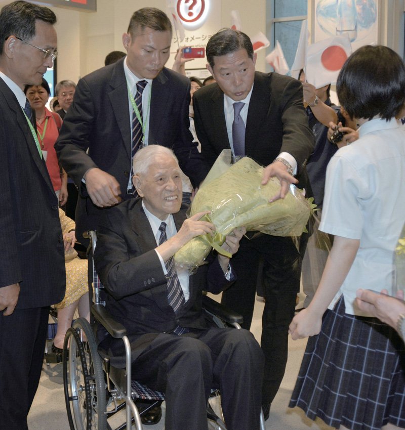 2018年、台湾出身戦没者の慰霊祭で沖縄を訪れた李氏