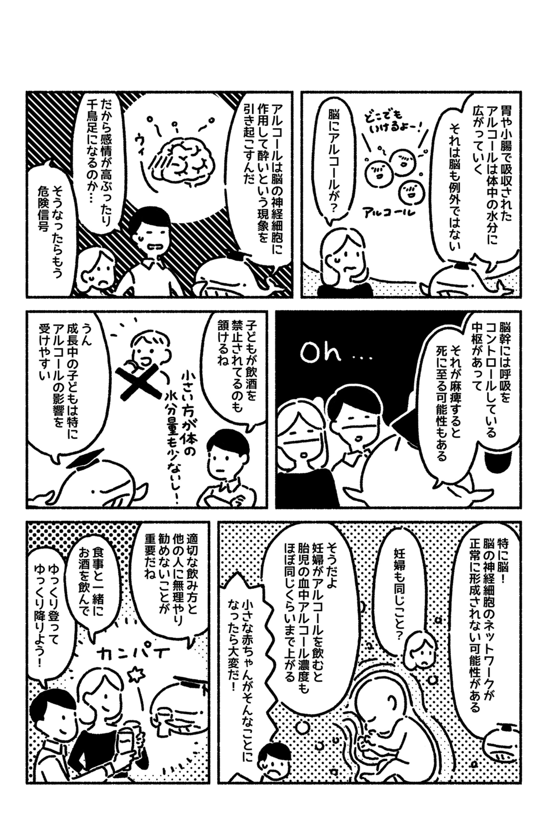 マンガでわかる「空腹」のまま、一気にお酒を飲むのは、ビルの3階から飛び降りるようなもの