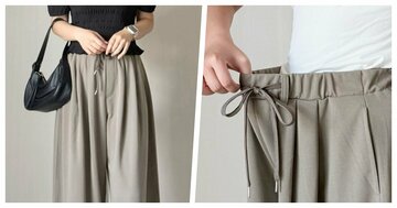 【しまむら】下半身が綺麗に見える！1639円の「高見えワイドパンツ」ぽわんとしたシルエットでオシャレ！《購入レビュー》