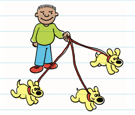 犬三匹