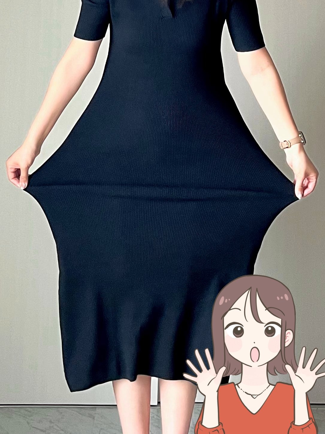 「全色欲しい」「ぽっこりお腹が目立ちません」ユニクロの“着痩せワンピース”ビヨーンと伸びて着心地もバッチリ！「痩せて見えます」