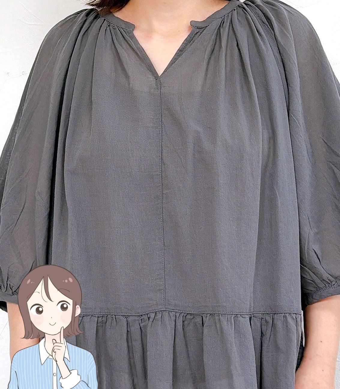 二の腕から太ももまで隠せる…！無印良品の“涼しげミニワンピ”すぽんと着るだけでオシャレ！「欲しかった服だ！」「当分ヘビロテできそう」