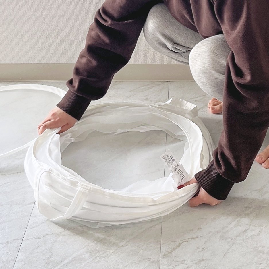 「3つ購入しました」イケアの“小さく畳める洗濯カゴ”大容量で使いやすい！「丈夫なので何年も使えます」「家族4人の洗濯物も入ります」