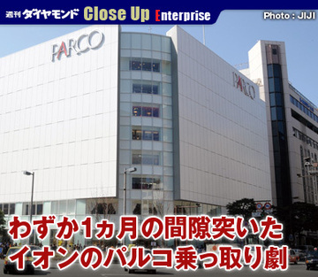 わずか1ヵ月の間隙突いたイオンのパルコ乗っ取り劇