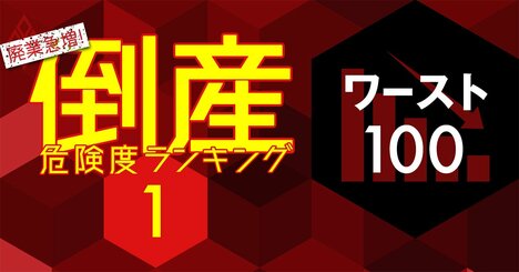 倒産危険度ランキング2021【ワースト1～100】上場廃止オンキヨー29位、1位は？