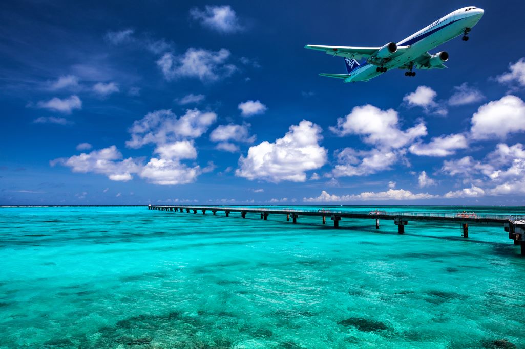 離島と飛行機