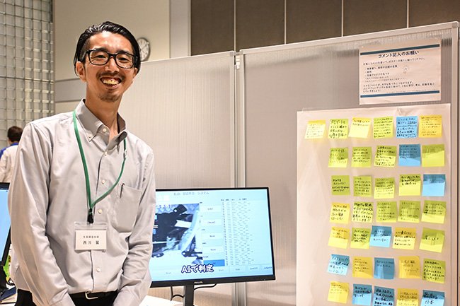 京都(大山崎)工場では、西川氏を含むメンバーが中心となってAI活用を進めている。 Photo by M.S