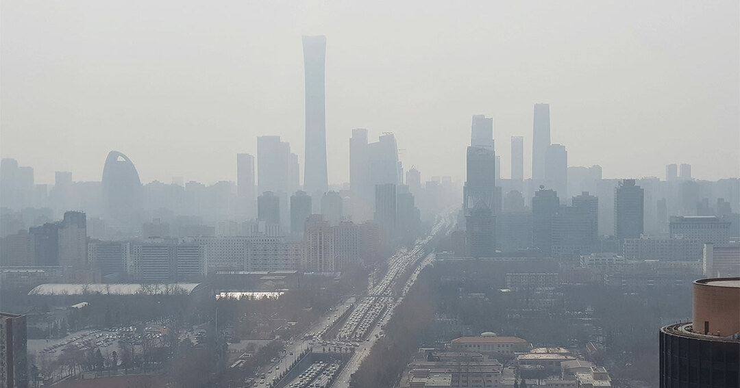 中国・北京の大気の様子