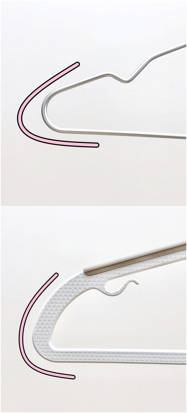 「家のハンガー全部変えました」「何度も購入しています」3COINS“多機能ハンガー”1本で何役もこなしてくれる優れものです!「もうこれしか使えません」