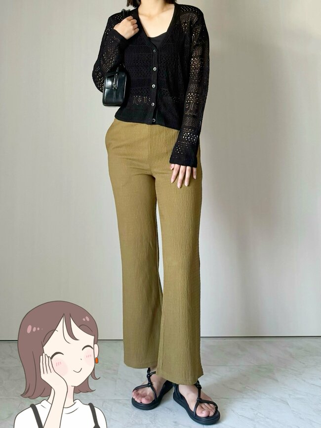 【しまむら】しめつけ感ゼロで楽ちん！1089円の「ビヨーンと伸びるパンツ」脚がすらっと見えて最高《購入レビュー》