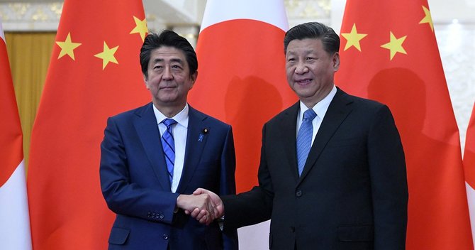 安倍氏と習近平氏